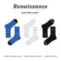 Renaissance Original Tube Socks Simple Letters Men