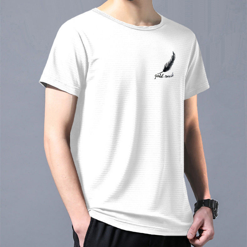 Men's Mesh Short-sleeved T-shirt Student Korean Style