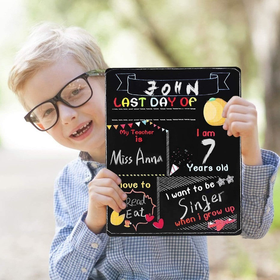 Blackboard First Day Of School Wooden Craftwork