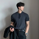 T-shirt Short-sleeved Sweater Stretch Korean Style Loose American Style Men's Top