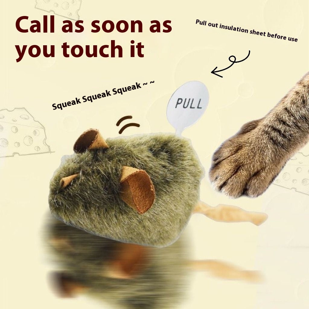 Cat Toy Plush Simulation Sound Little Mouse Pet Products