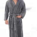 Warm Men's Plus Size Thick Hooded Long Sleeve Nightgown