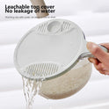 Multifunctional Drainage Basin For Domestic Kitchen Rice Fruit Washing Basket Vegetable Basket Wash Multi Function Kitchen Gadgets