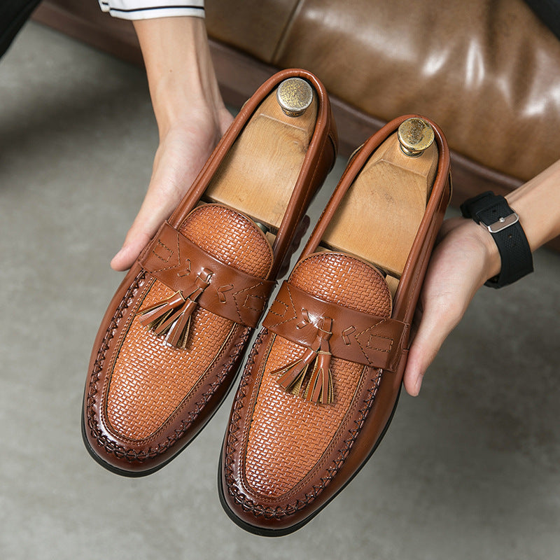 New Men's Casual Slip-on Leather Shoes