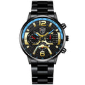 Men's Stainless Steel Calendar Quartz Watch