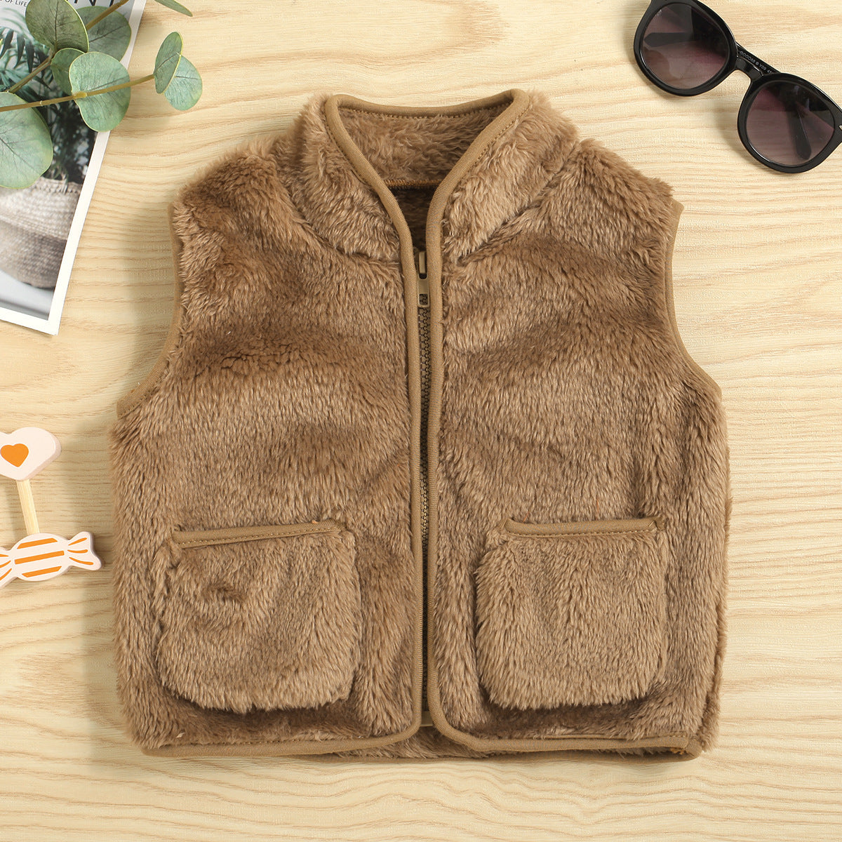 Winter Cardigan Cotton Zipper Vest