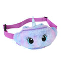 Cartoon Plush Shoulder Bag Little Girl Cute Big Eyes Waist Bag Kindergarten Children Messenger Bag Chest Bag