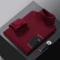 Men's Turtleneck Faux Pocket Sweater Pullover