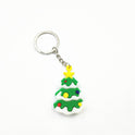 Creative Cartoon Christmas Christmas Tree Santa Claus PVC Flexible Glue Keychain