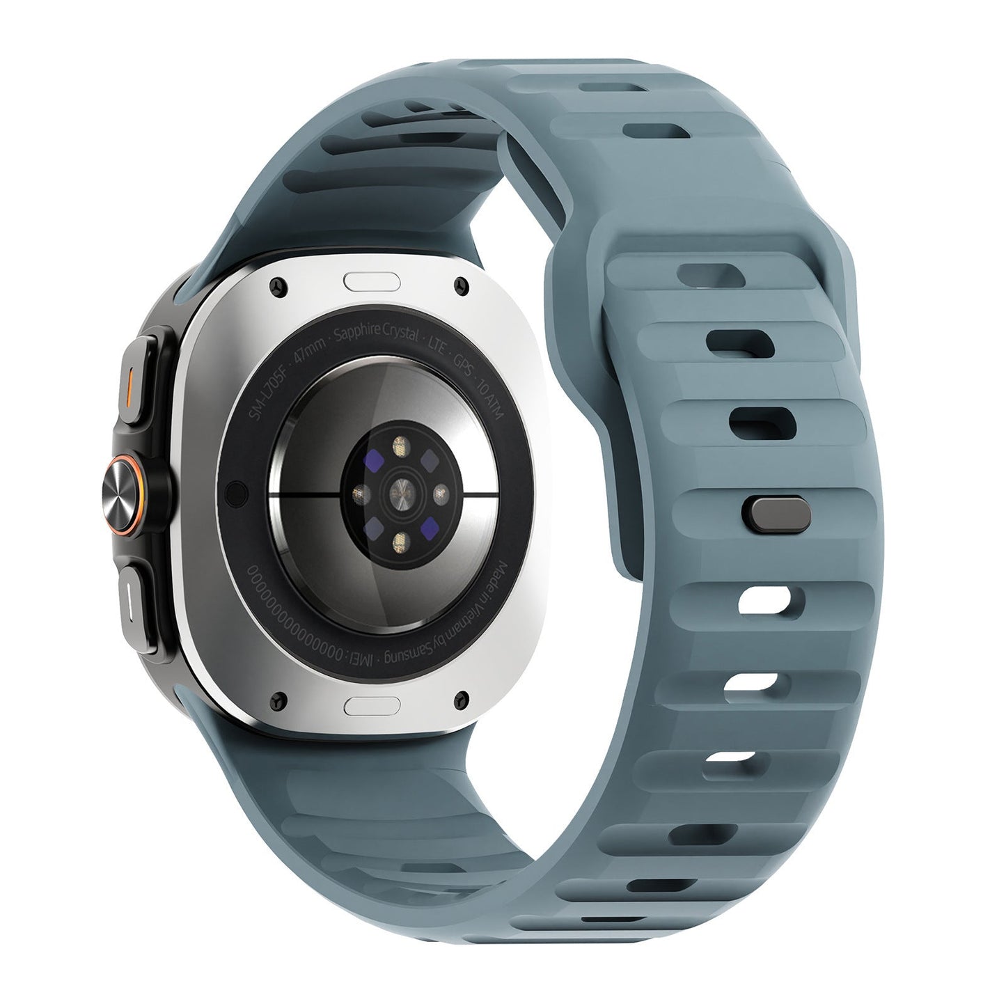 حزام سيليكون قابل للتطبيق على ساعة Ultra Wave Reverse Buckle مقاس 47 مم