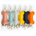 Dog Teeth Grinding Bite Resistant Rope Knot Training Bone Shaped Pet Puzzle Bite Resistant Toy Felt Bone Shaped Dog Toy