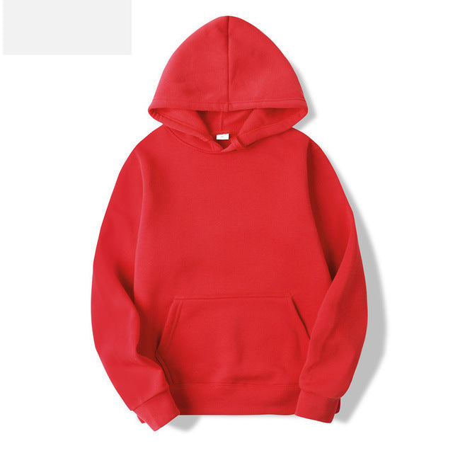 Long-sleeved Hoodie Casual Solid Color Sweater