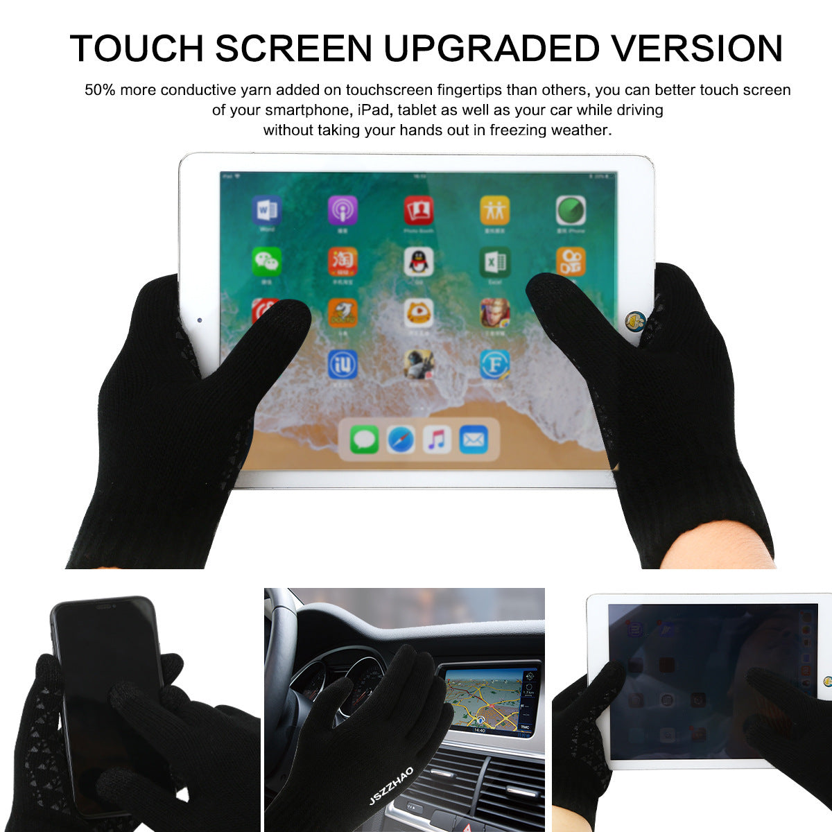 Men's And Women's Windproof Touch Screen Sports Cycling Gloves