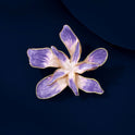 Purple Flower Brooch Elegant Pin Clothes Accessories