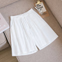 New Cotton And Linen Loose Shorts For Women