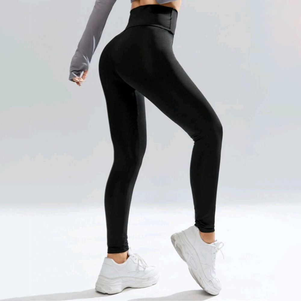 New High Waist Elastic Cross Waist Sports Running Leisure Yoga Pants