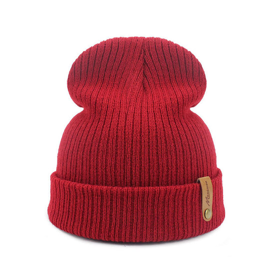 Hat Men's And Women's Autumn And Winter Knitting Wool Beanie Sleeve Hat Warm Fashion Hat