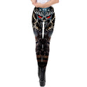 Mechanical Print Leggings Summer New Style All-Match Slim Pencil Feet Pants