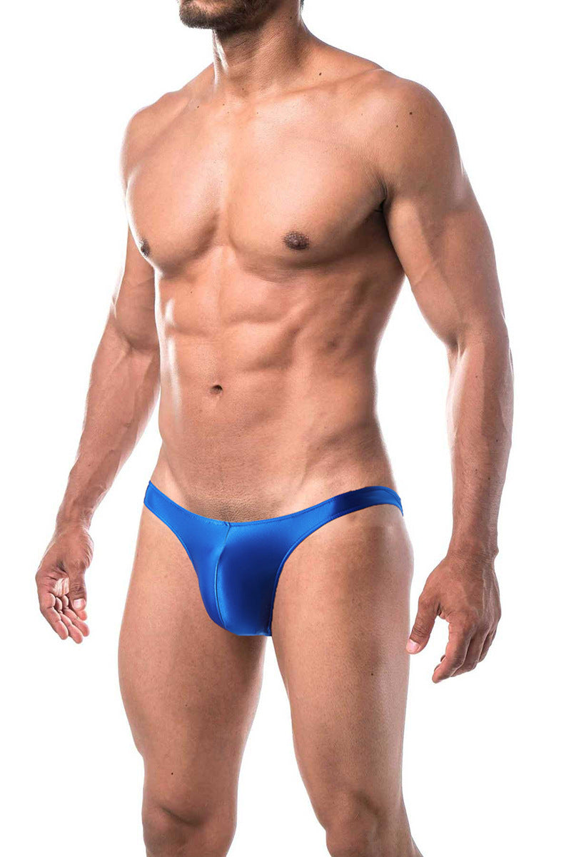 Silky Shiny Sexy Silky Transparent Glossy Hipster Men's Thong T-shaped Panties Sexy