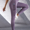 New Pocket Stitching High Elastic Sports Slim-fitting High Waist Leggings