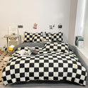 Solid Color Double Stitching Washed Cotton Duvet Cover Bedding