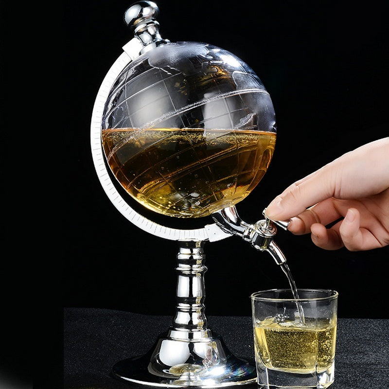 جديد Globe Wine Decanters موزع مشروبات الكحول 1.5 لتر لعبة شرب موزع الخمور مصافي موزع بار إكسسوارات جديدة