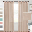 Linen Yarn Curtain Transparent Window Screen