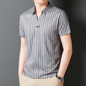 Summer Men's Short Sleeve Striped