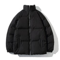 New Autumn And Winter Men's Padded Jacket Korean Style Loose Large Size Stand-up Collar Thick Warm Cotton Jacket