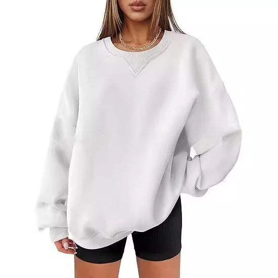 Women's Sweater Wool Round Neck Pullover Top