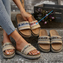 One-Line Muffin Plus Size Fashion Exotic Sandals