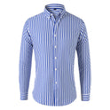 Men's Long-sleeved Slim Casual Striped Shirt