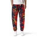 Men's Cotton And Linen Print Pencil Pants