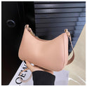 Women's Underarm Bag Solid Color Small Square Handbag Fashion Shoulder Bags