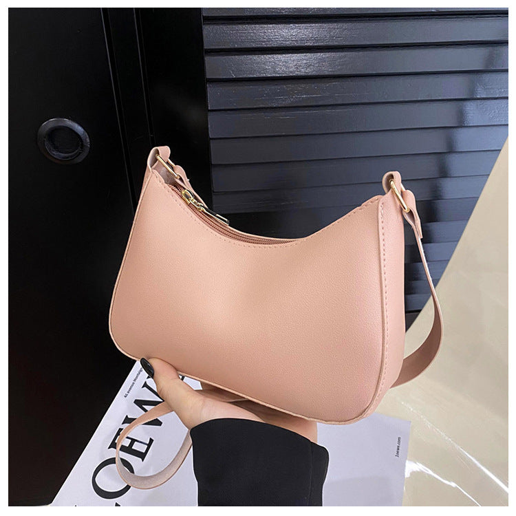 Women's Underarm Bag Solid Color Small Square Handbag Fashion Shoulder Bags