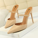 Pointed Hollow One Word With Women's Slippers