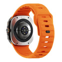 حزام سيليكون قابل للتطبيق على ساعة Ultra Wave Reverse Buckle مقاس 47 مم
