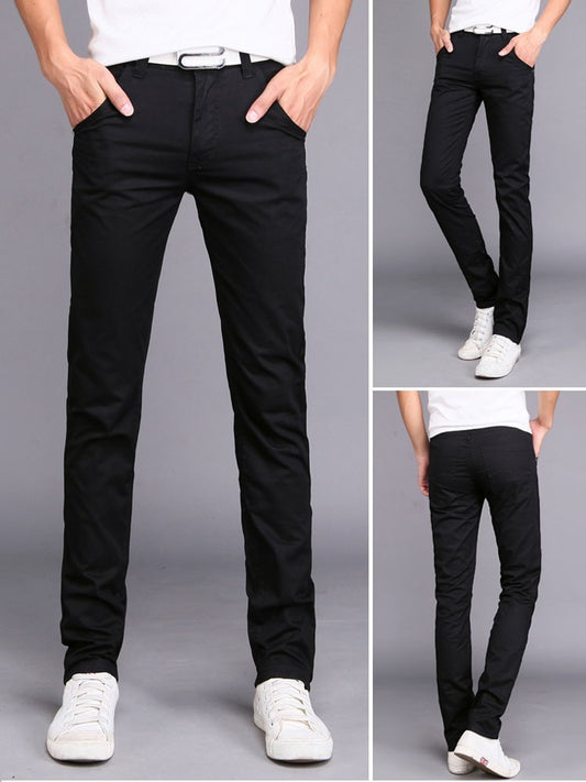 Trendy Slim Four Seasons Long Pants Men's Work Pants