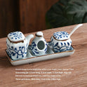 Mini Seasoning Bottle Four-piece Can Toothpick Holder Sauce Boat