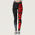 Christmas Printed Sports Hip Raise High Waist Leggings