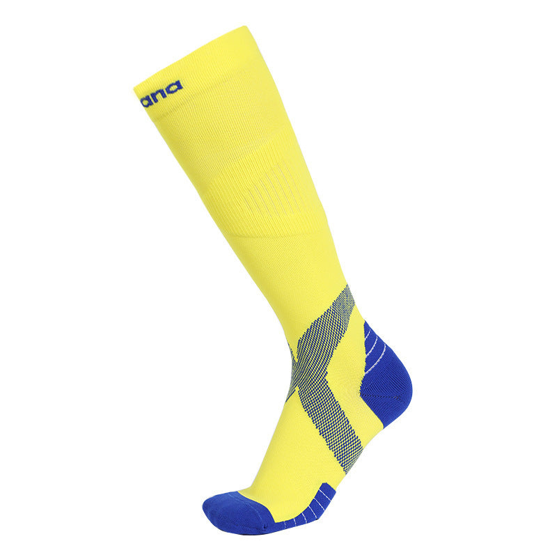 Men's And Women's Long Sports Compression Socks Outdoor High-top Terry