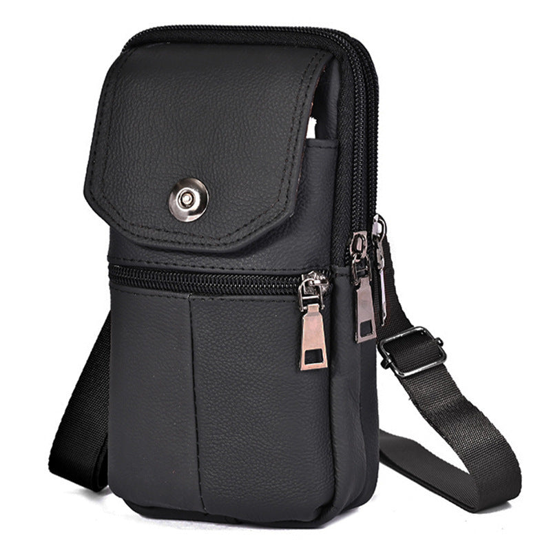 Men's Multi-functional Outdoor Portable Fashion Leather Belt Bag