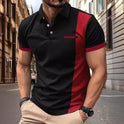 Summer Stripes Printed Men's Sports Polo Shirt