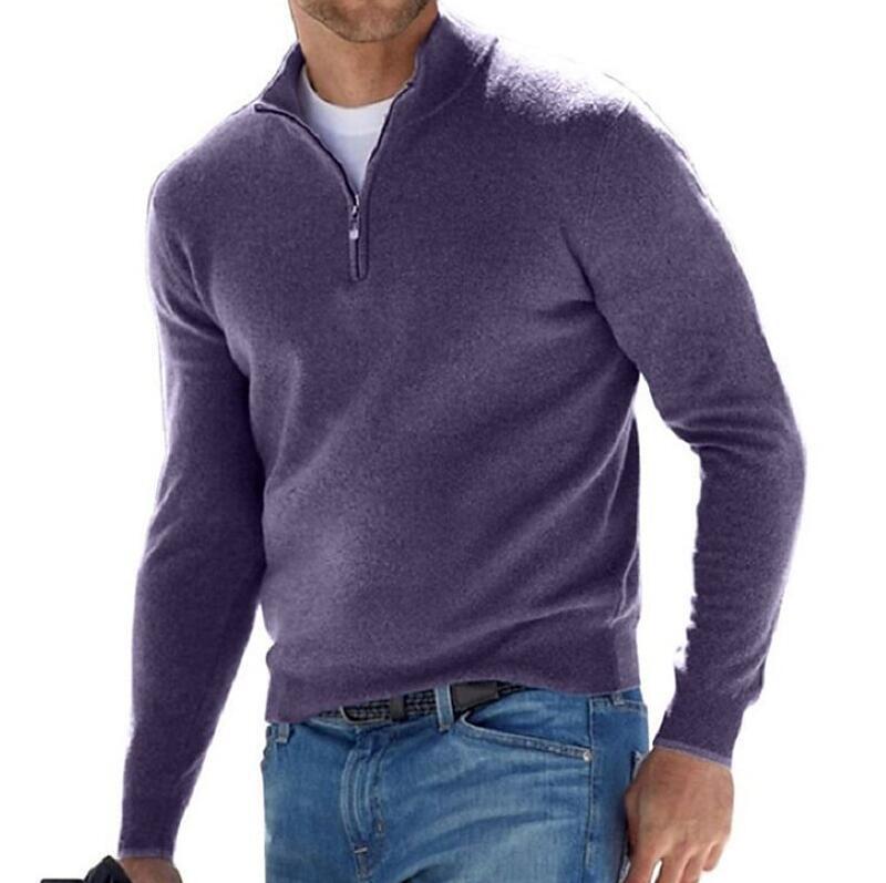 Men's European And American Long-sleeved Cashmere Undershirt