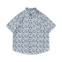 Retro Printed Shirt Short Sleeve Loose Design