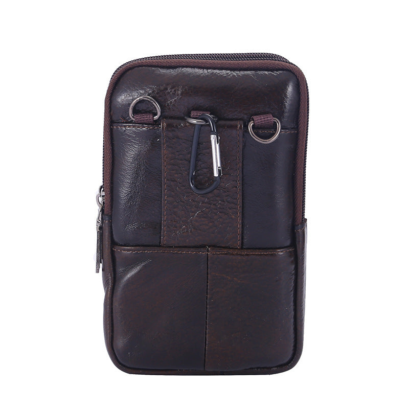 Men's Multi-functional Outdoor Portable Fashion Leather Belt Bag