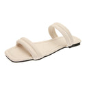 Strap Roman Flat Slippers