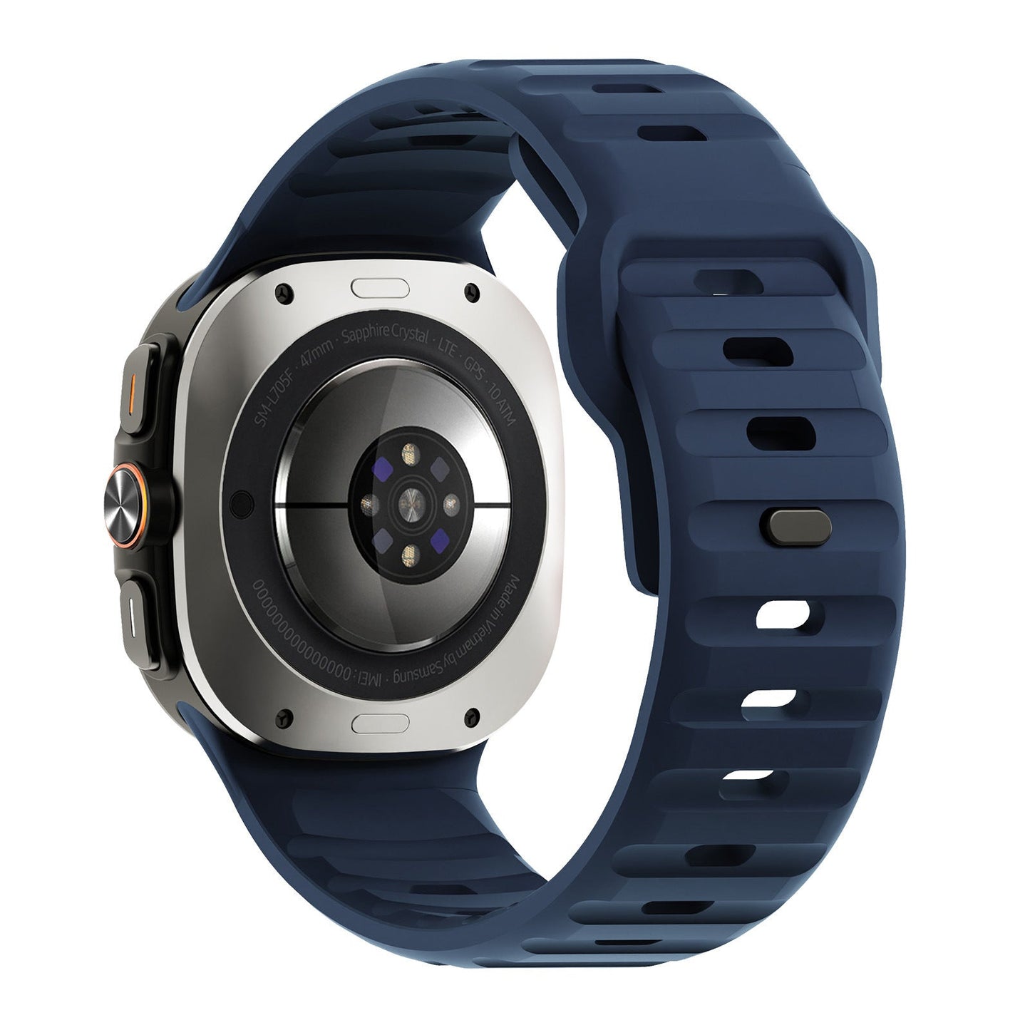 حزام سيليكون قابل للتطبيق على ساعة Ultra Wave Reverse Buckle مقاس 47 مم