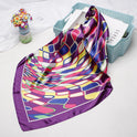 Water Ripple Printed Scarf Satin Satin Shawl Scarf