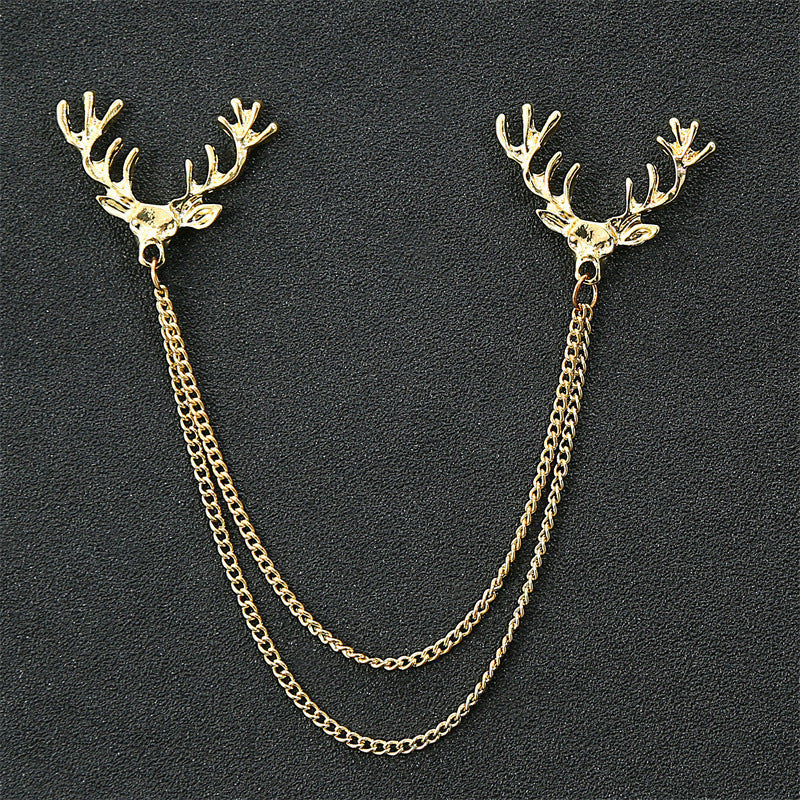 Fashion Simple Men's Chain Rudder Brooch